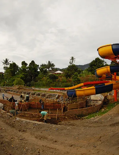 konstruksi waterpark